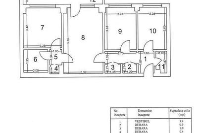 Apartament cu 3 camere semidecomandat, mobilat în Sebastian - 9