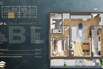 Apartament cu 2 camere în Mărăști - 5