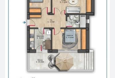Vanzare apartament 2 camere,  Nicolae Grigorescu, bloc 2025 in constructie,  eta - 11