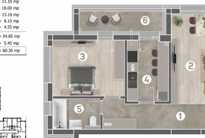 Apartament 2 camere constructor de top sector 4 - 5