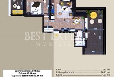 2 Camere Zona Linistita -acces rapid STB-5 Min - 1