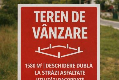 Teren de 1580 mp, în Florești