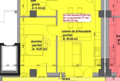 Apartament cu 2 camere în Republicii - 4