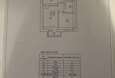 Apartament cu 2 camere decomandat în Cug - 3