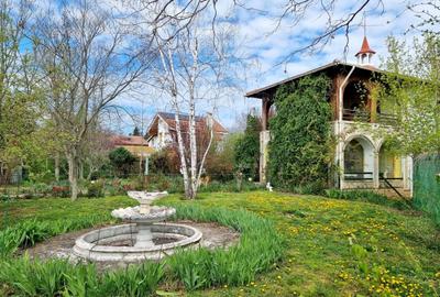 Vanzare vila 6 camere 264mp + garaj + garsoniera separata + 1490mp Centru Snagov