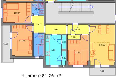 Apartament cu 4 camere decomandat în Tei - 3