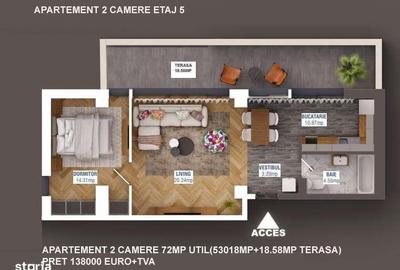 Apartament cu 2 camere în Sisești - 10