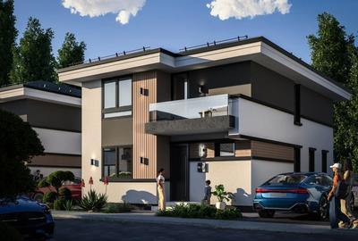 Casă individuală cu 4 camere cu Canalizare în Chiajna