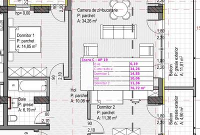APARTAMENT 3 CAMERE SEMIFINISAT DE VANZARE | SOPORULUI IULIUS MALL | BLOC NOU - 1
