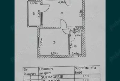 Apartament cu 2 camere semidecomandat în Țiglina 1