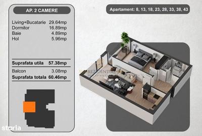 Apartament cu 2 camere în Tudor Vladimirescu - 12