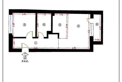 Apartament cu 2 camere în Clăbucet - 2