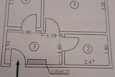 Garsoniera partial mobilata, AC, loc de parcare - 6