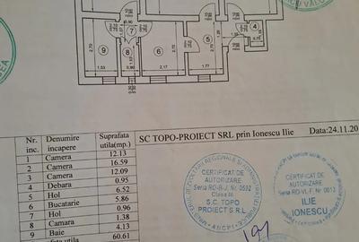 Apartament cu 3 camere decomandat în Traian
