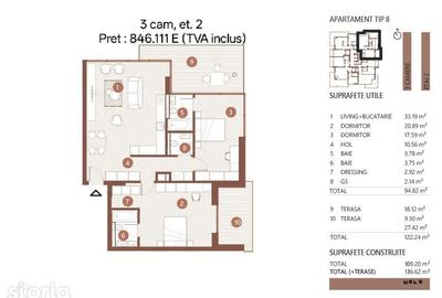 Apartament cu 3 camere în Floreasca - 13