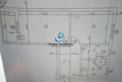 Apartament cu 2 camere decomandat în Est