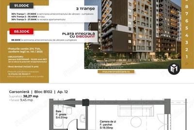 Garsonieră decomandată în Avantgarden - 9