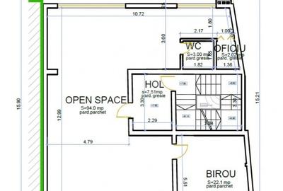 Spatiu birou sau servicii 128mp, Centru, cinema Victoria - 7