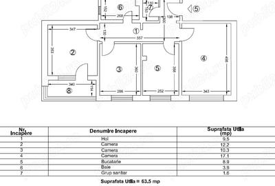 Apartament cu 3 camere decomandat în Tomis Nord - 1