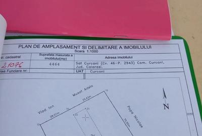 Teren de 4464 mp, în Curcani - 4