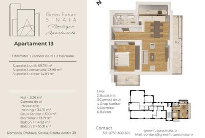 Apartament de 2 camere Centrul Orasului Sinaia - 5
