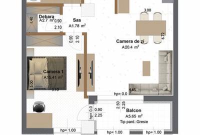 Apartament cu 2 camere în Central - 2