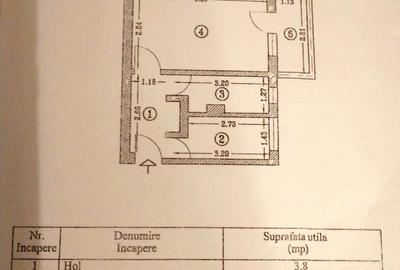 Apartament cu 2 camere semidecomandat în Km 4