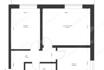 Apartament 3 camere, 53 mp utili+ 17 mp gradina, zona Ghirodei - 1