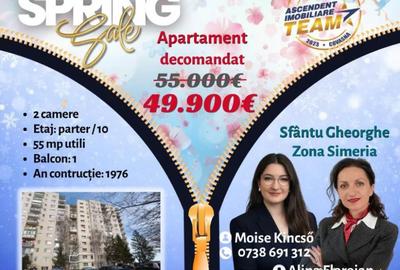 Apartament cu 2 camere decomandat în Simeria