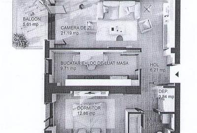 Apartament cu 2 camere decomandat, mobilat în Văcăresti - 12