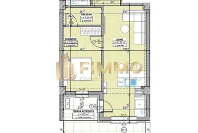 Apartament cu 2 camere semidecomandat în Central