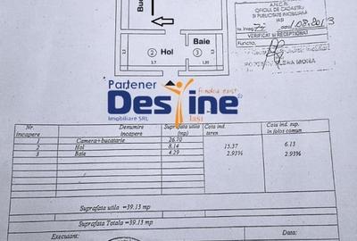 Apartament 1 camera 39 mp mobilat si utilat complet centrala termica noua Visan - 11