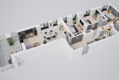 Apartament spațios, 4 camere – ansamblu cu parc și zone verzi - 64