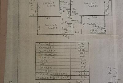 Apartament cu 3 camere semidecomandat, mobilat în Între Lacuri