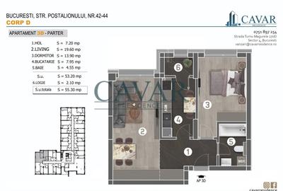 Apartament cu 2 camere decomandat în Brâncoveanu - 11
