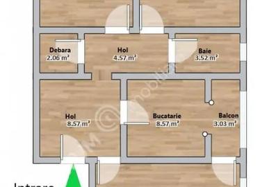 Apartament cu 3 camere decomandat în Vasile Aaron - 2