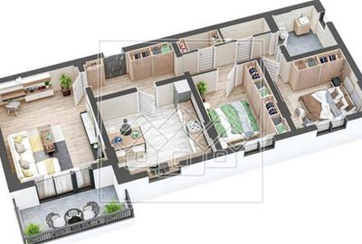 Apartament cu 3 camere decomandat în Aeroport - 3