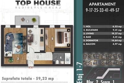 Apartament cu 2 camere decomandat în Metalurgiei - 2