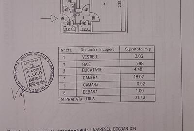 Garsonieră decomandată în Pantelimon