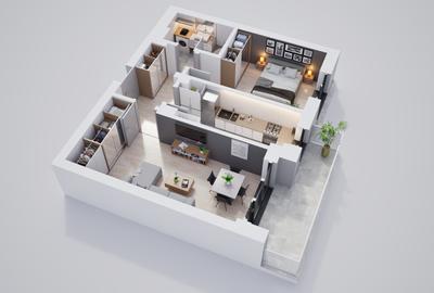 Apartament ideal de 2 camere, parcare subterană și verdeață din plin - 11