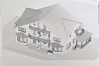 Duplex P+E+M ,suprafata teren 350mp,amprenta 102mp,construita 306mp,utilata/mob - 25