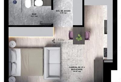 Garsonieră decomandată în Ultracentral - 2