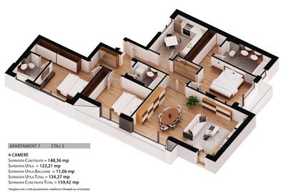 Caudela 47 - Lux și intimitate – Apartament 4 camere în bloc exclusivist - 3