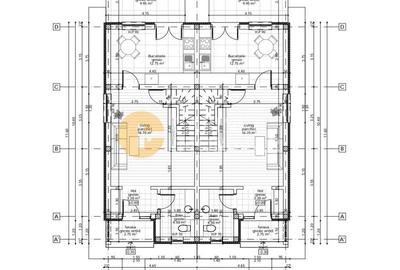 Duplex cu 3 camere cu Canalizare în Miroslava - 11