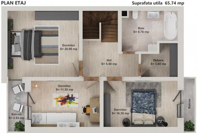 Casa noua 4 camere tip duplex in Sanpetru, Brasov - 3