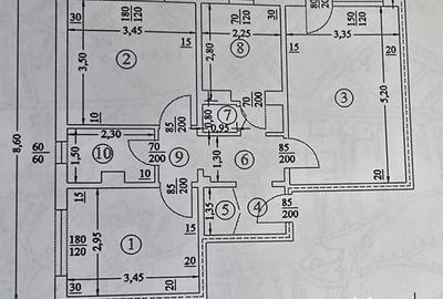 Apartament cu 3 camere decomandat în Central - 9