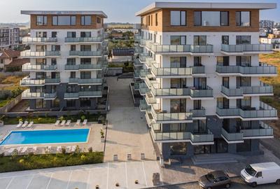 Apartamen cu acces DIRECT la PISCINA, curte proprie+parcare subterana inclusa!