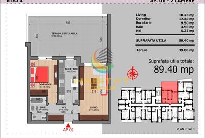 Apartament cu 2 camere decomandat în Berceni - 2