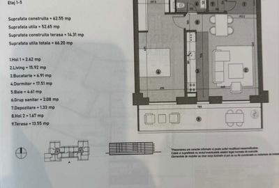 Apartament cu 2 camere semidecomandat în Kiseleff - 1