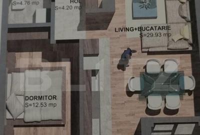 Apartament cu 2 camere semidecomandat în Torontalului